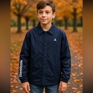 Reebok Kids Lightly Lined Jacket Size XL (18-20) Blue NWT